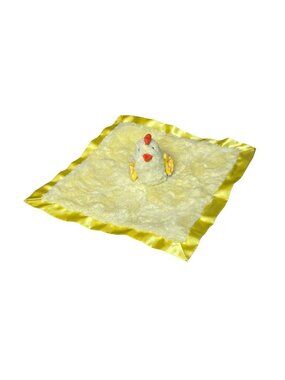 Cloud island Baby Lovey Security Blanket Chick Plush Yellow 14"x14"